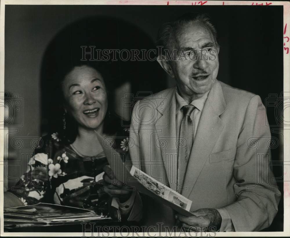 1969 Composer Rudolf Friml and Wife, Kay-Historic Images