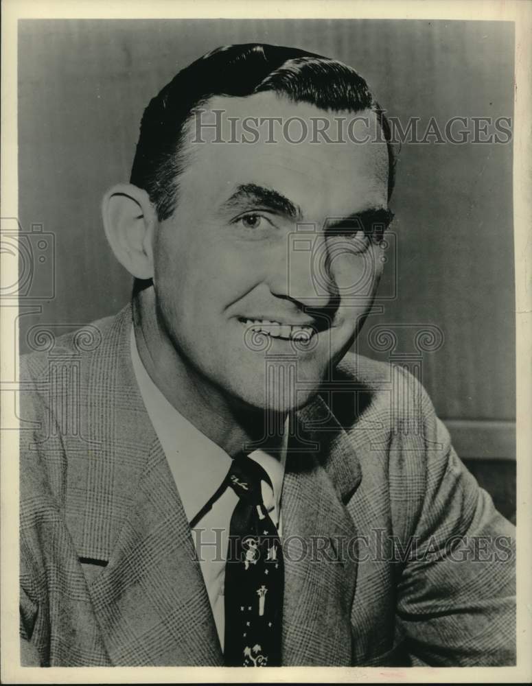 1960 Press Photo Jack Drees, &quot;Wednesday Night Fights&quot; commentator - hca96503 - Historic Images