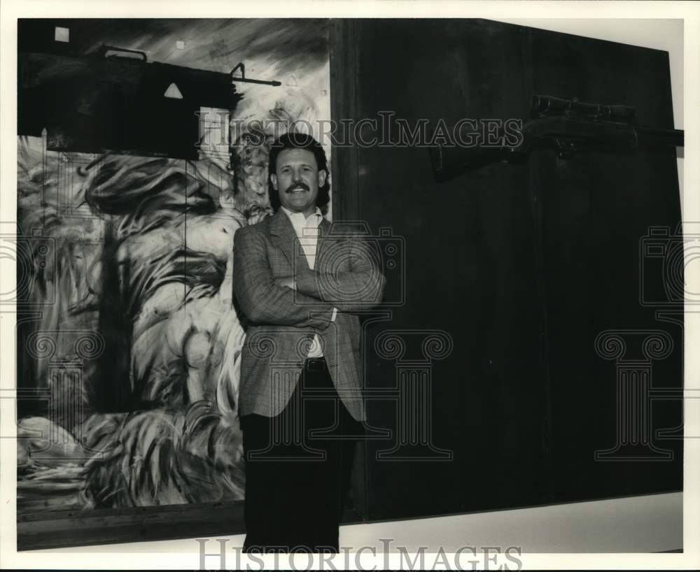 1989 James Drake with &quot;The Bathers&quot;, High Museum of Art, Atlanta - Historic Images