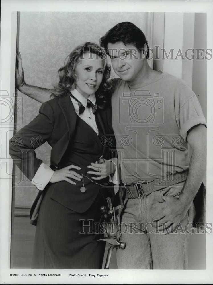 1993 Press Photo Actress Faye Dunaway &amp; Actor Robert Urich in &quot;It Had to Be You&quot; - Historic Images