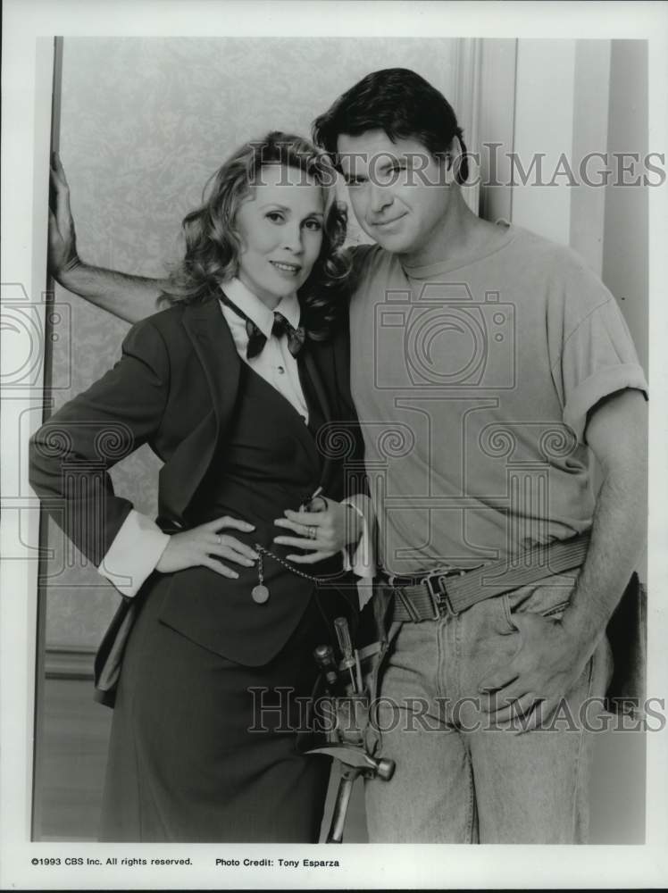 1993 Press Photo Actress Faye Dunaway & Actor Robert Urich in "It Had to Be You" - Historic Images