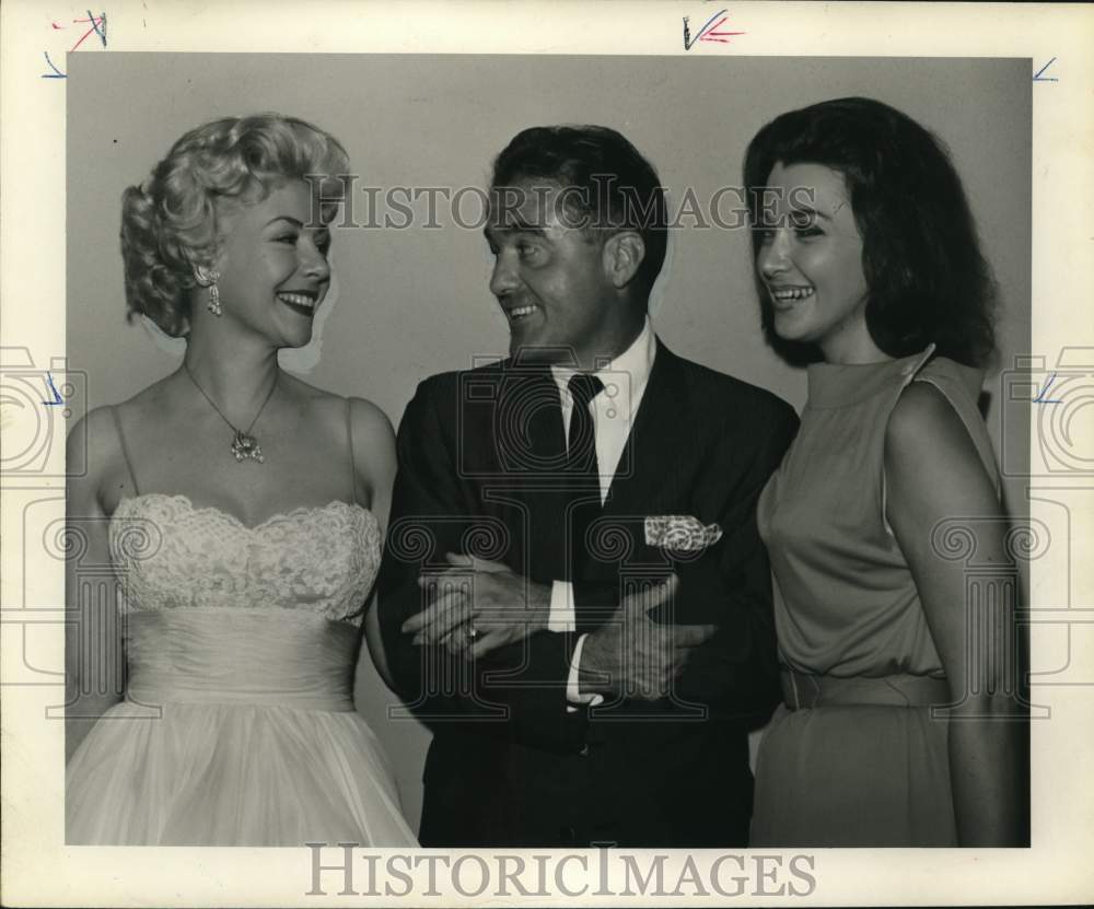 1961 Singer Marie McDonald, Jack J Valenti, unidentified woman-Historic Images