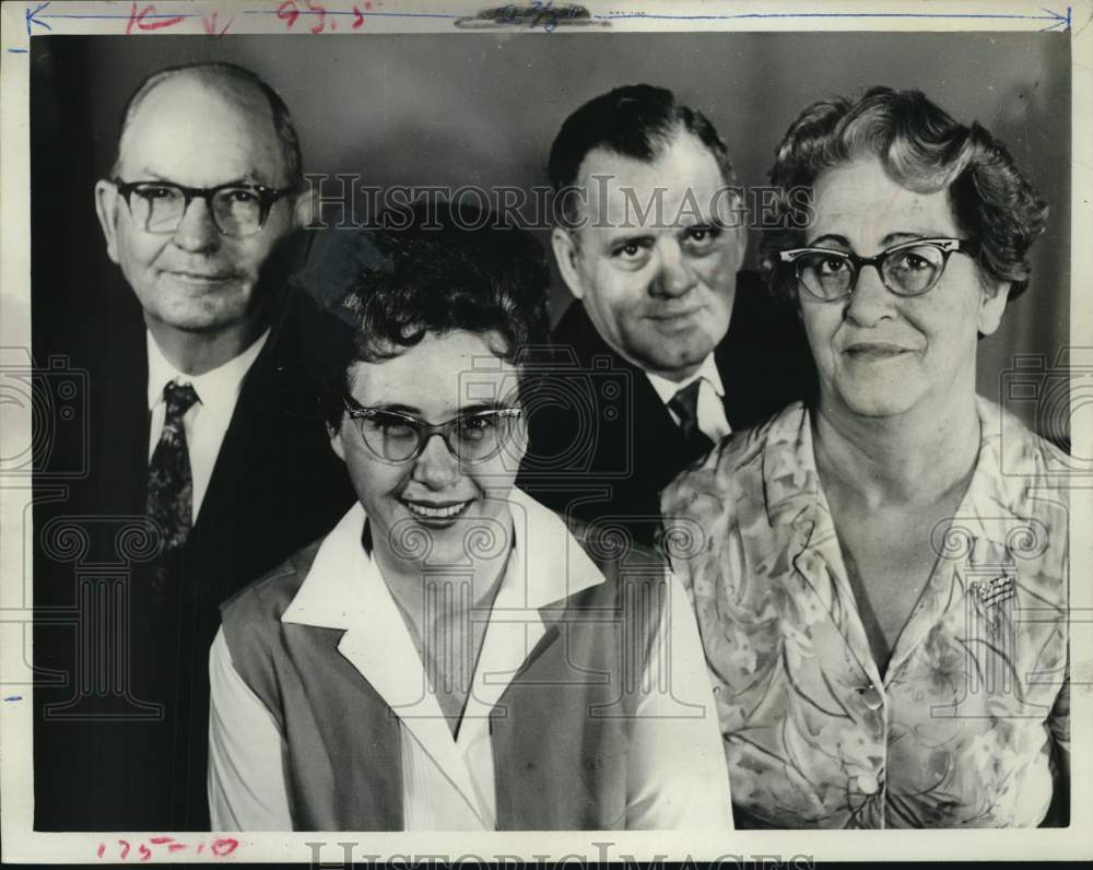 1967 Press Photo Houston Chronicle winter Bowling League officers - Historic Images