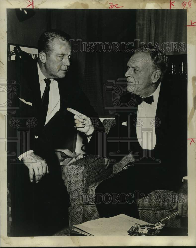 1969 Press Photo William Gargan, Gene Raymond "The Best Man" movie scene - Historic Images