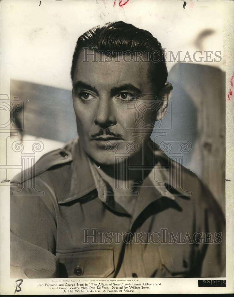 1953 Press Photo George Brunt in &quot;The Affairs of Susan&quot; - Historic Images