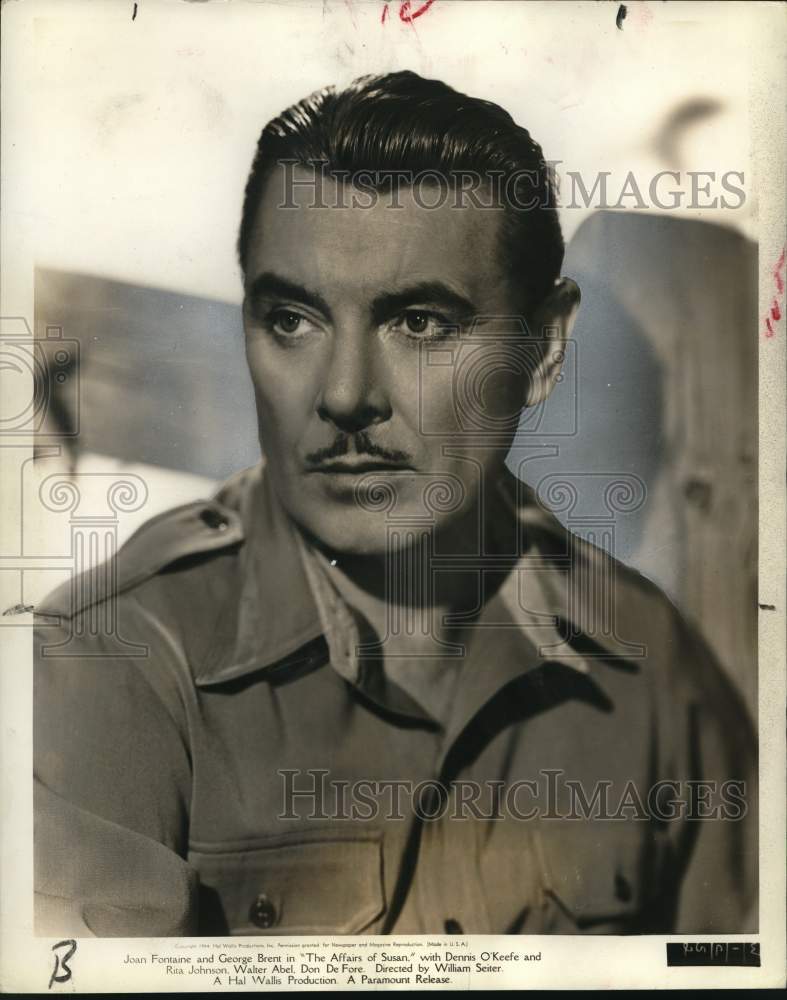1953 Press Photo George Brunt in "The Affairs of Susan" - Historic Images