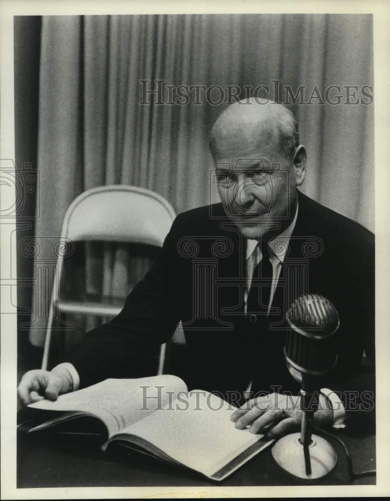 1962 Francis Robinson conducts "Biographies in Music" radio program-Historic Images