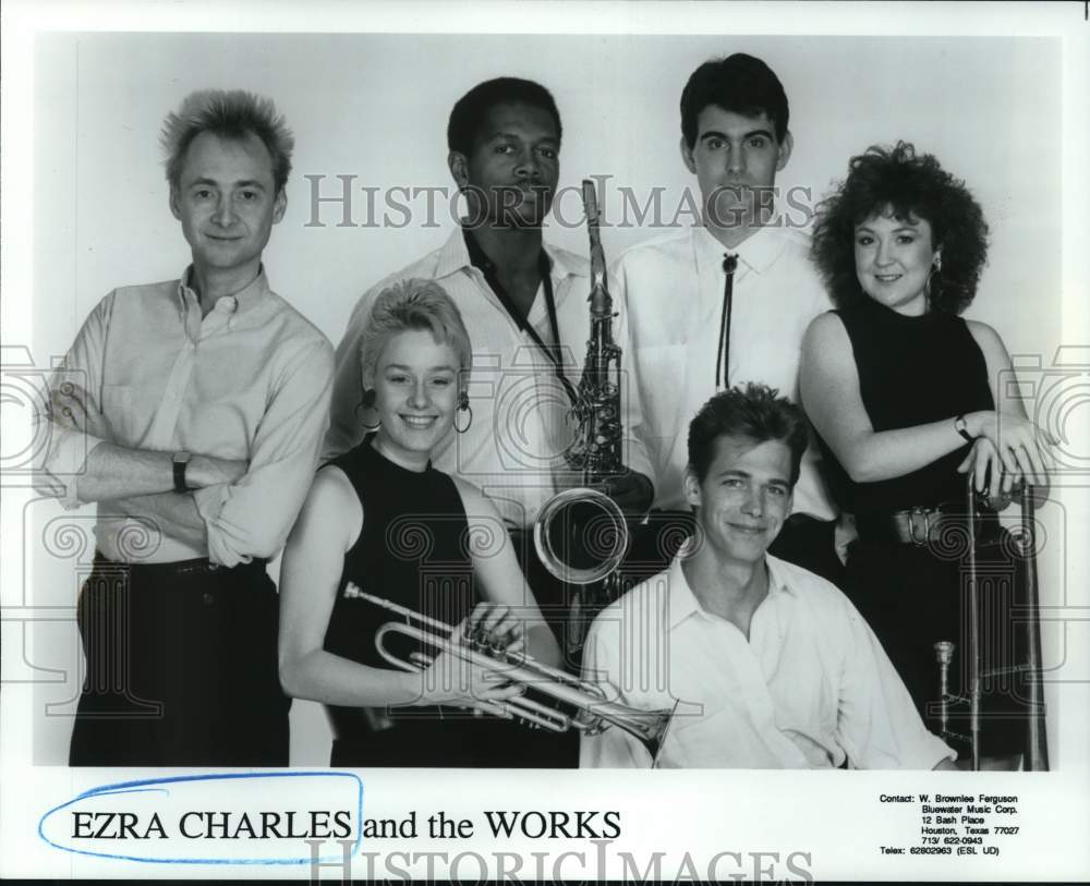 1988 Press Photo Musical Group Ezra Charles and the Works - Historic Images