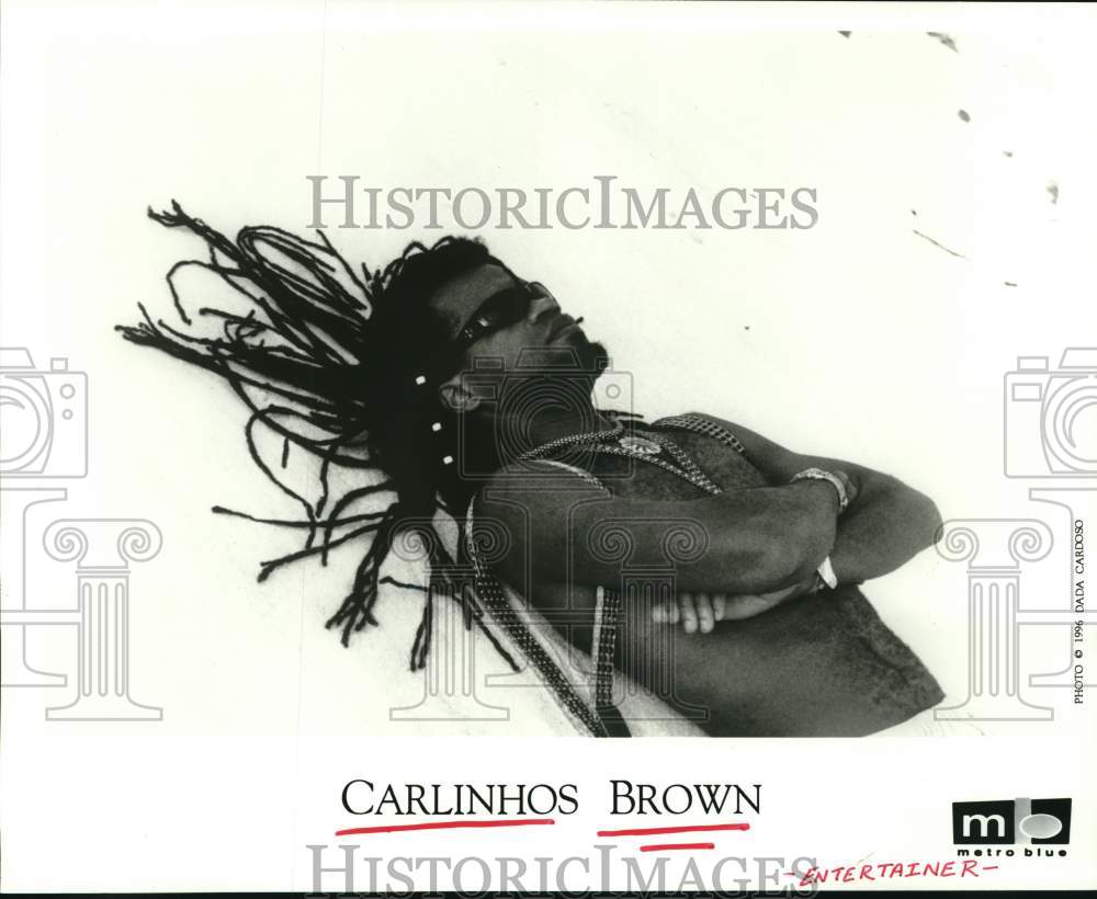 1996 Press Photo Carlinhos Brown, entertainer - Historic Images