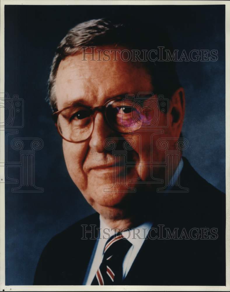 1993 Press Photo TV newscaster John Chancellor - Historic Images