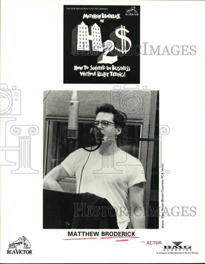 1996 Press Photo Matthew Broderick, Actor - Historic Images