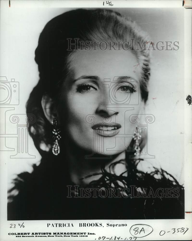 1973 Press Photo Operas&#39; soprano singer Patricia Brooks - Historic Images