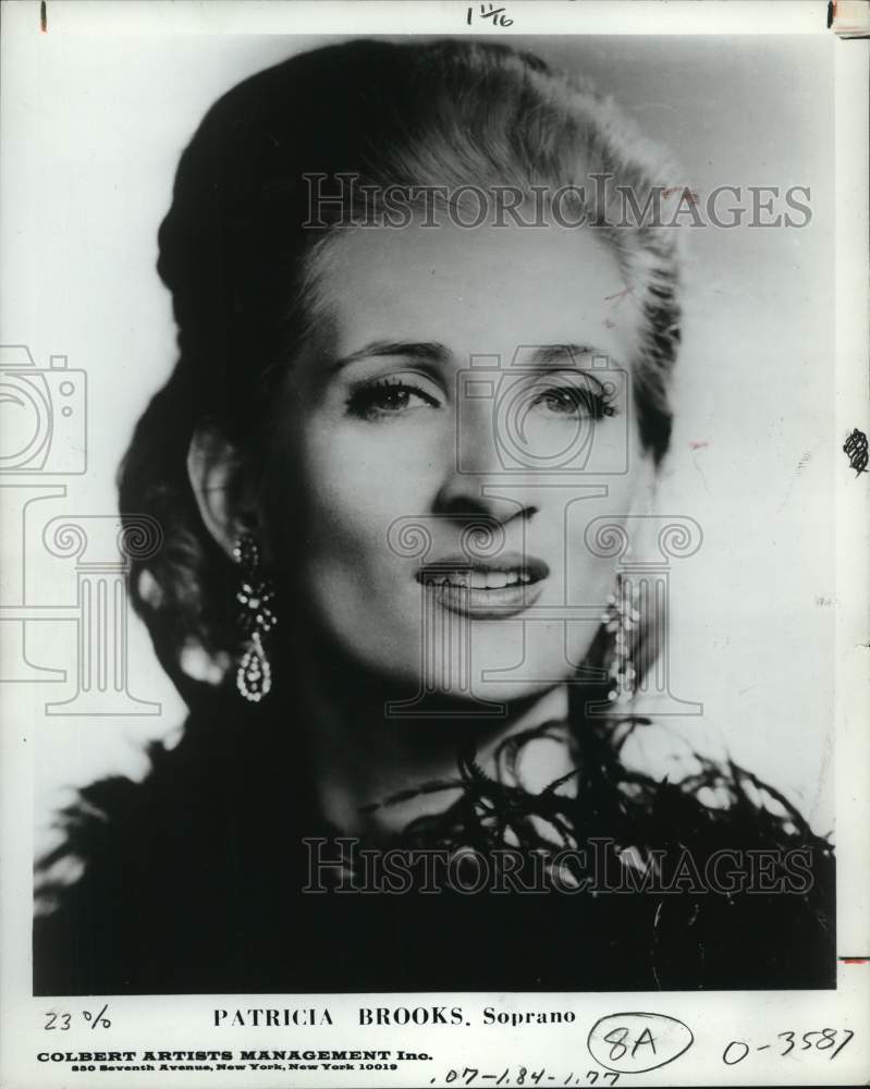 1973 Press Photo Operas' soprano singer Patricia Brooks - Historic Images