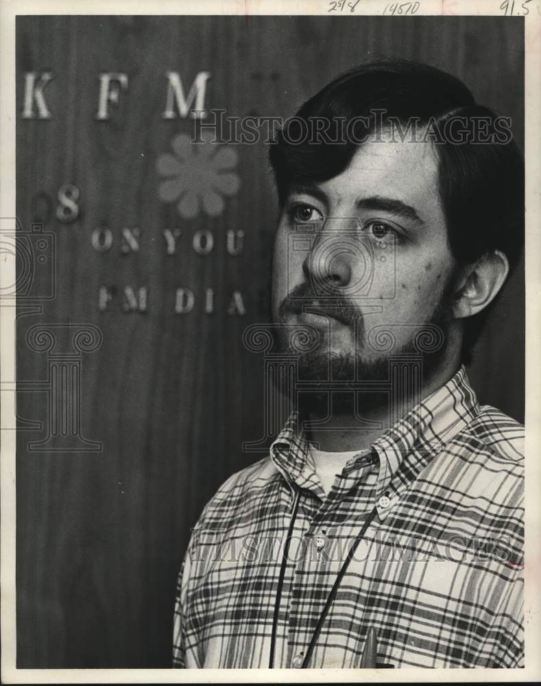 1969 Dan Earhart from KFMK radio, Texas-Historic Images