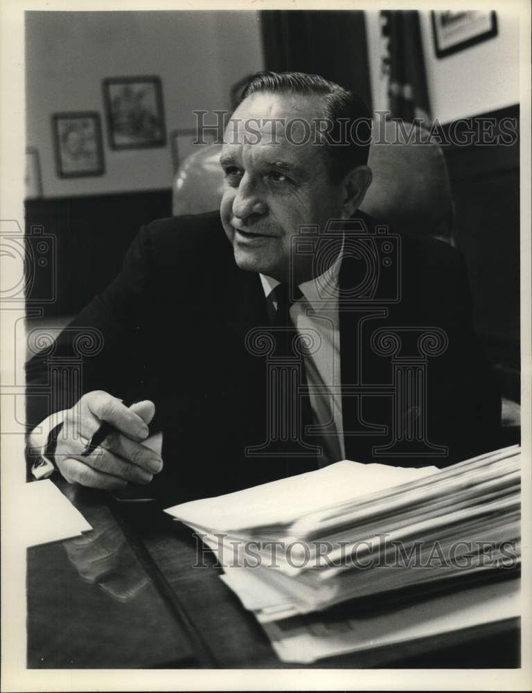 1964 Governor Orval Fabus in his office, Little Rock, Arkansas-Historic Images