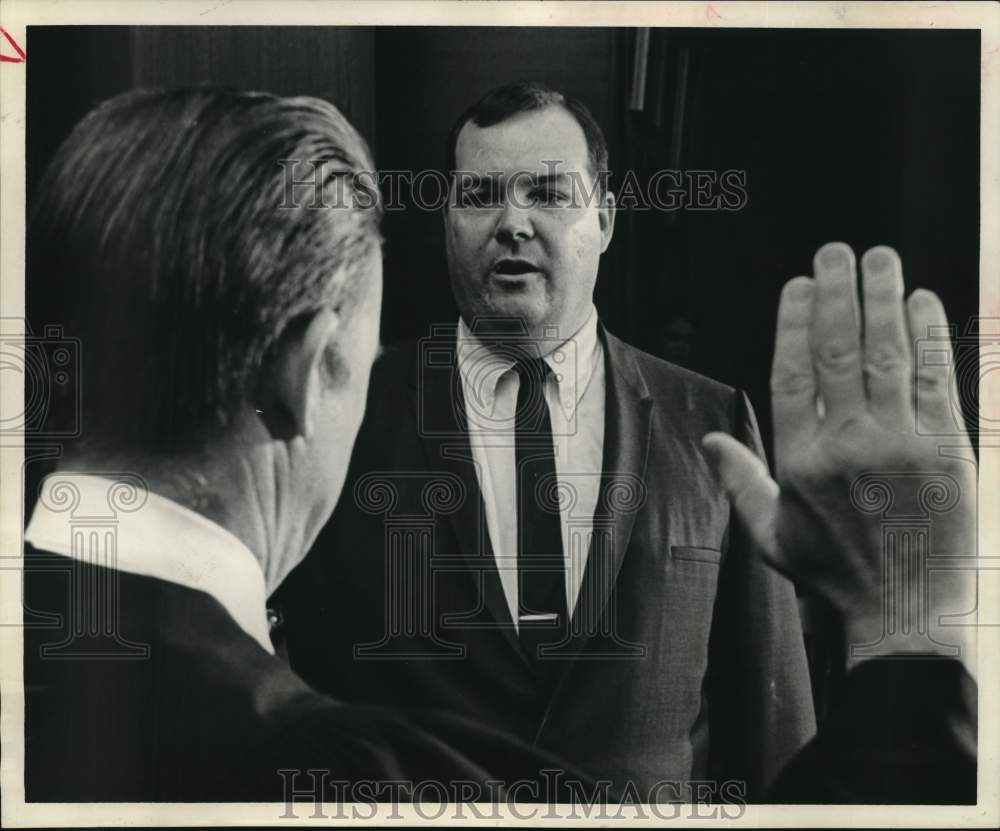 1969 K. Pat Gregory sworn in - Probate Court No. 2 judge - Texas-Historic Images