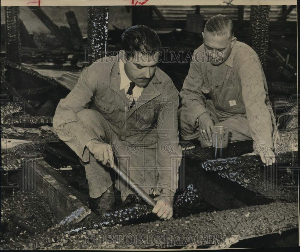 1950 Alcus Greer and Harry A. Foster, arson invesigators-Historic Images