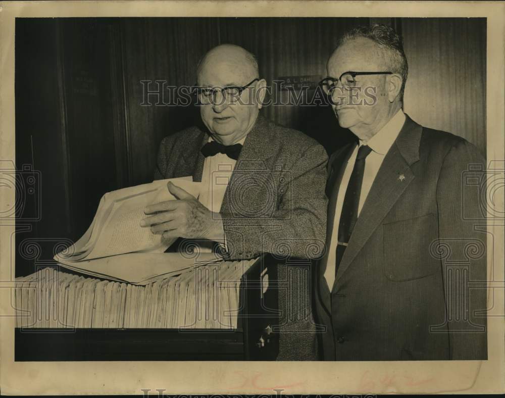 1957 Retiring Houston bailiffs, Tom Graham, James Brown-Historic Images