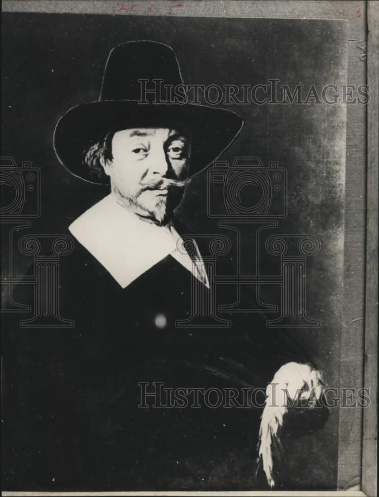 1963 &quot;Portrait of a Man&quot; possibly Frans Hals; Kimbell Art Museum, TX-Historic Images