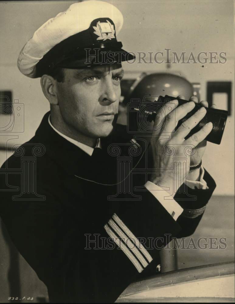 1960 English actor John Gregson holding a pair of binoculars.-Historic Images