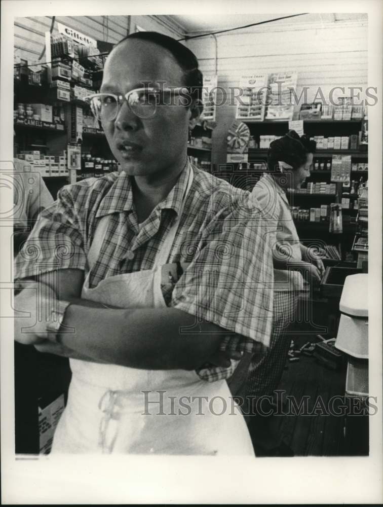 1964 Mr & Mrs Stanton Hom, one of owners of Stanton Supermarket-Historic Images