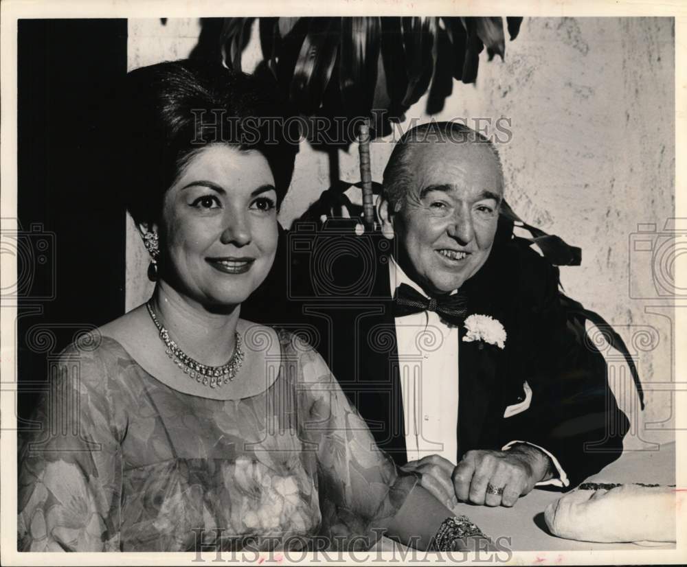 1963 Collier Hurley and wife Millie King at Petroleum ball, Texas-Historic Images