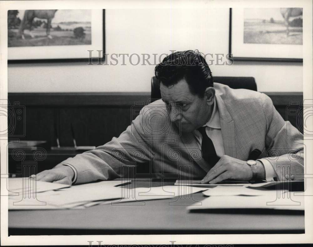 1966 Psychic Peter Hughes of Tampa, Florida in his office-Historic Images
