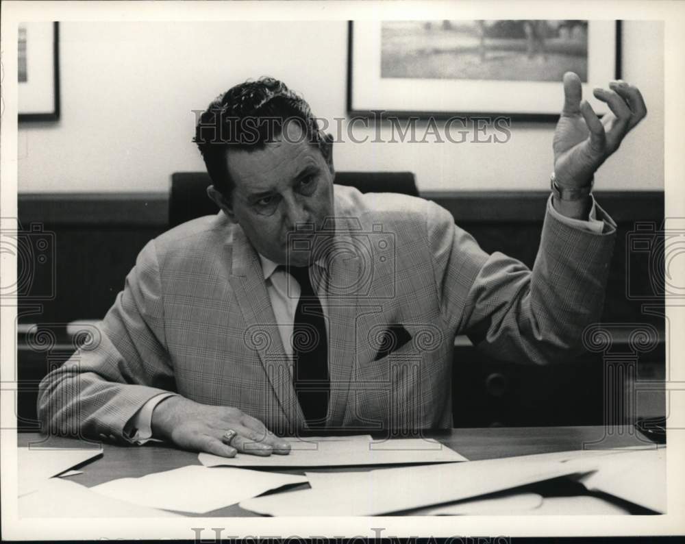 1966 Psychic Peter Hughes of Tampa, Florida in his office-Historic Images