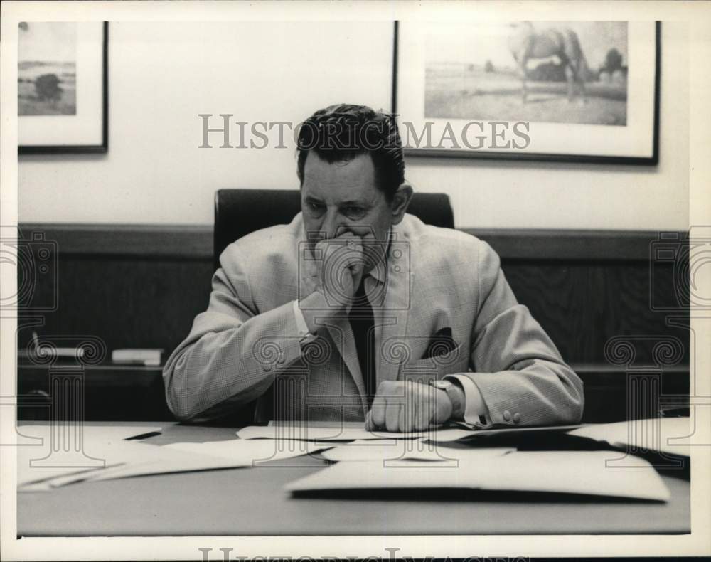 1966 Psychic Peter Hughes of Tampa, Florida in his office-Historic Images