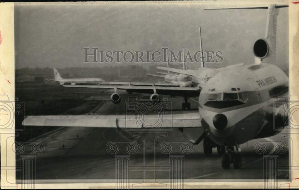 1968 Jets wait for takeoff - Kennedy International Airport, NYC-Historic Images