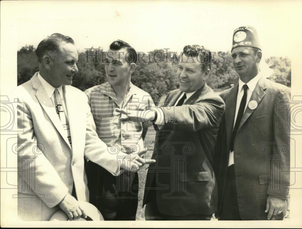 1958 Sam Houston IV with society members-Historic Images