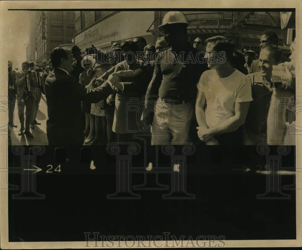 1968 Hubert H. Humphrey greets public in Houston, Texas visit-Historic Images