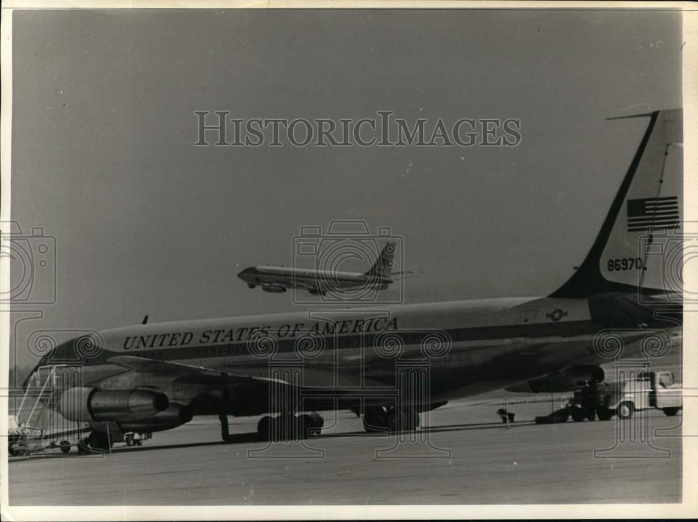 1969 Air Force One Boeing 707 at Andrews Air Force Base in Maryland-Historic Images