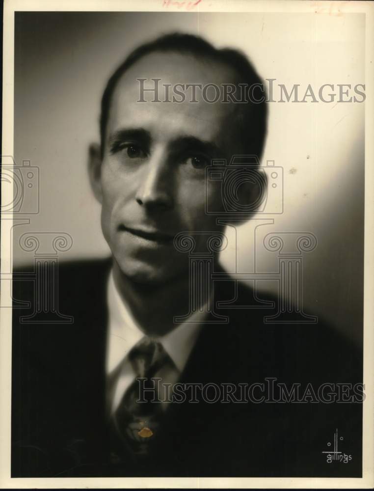 1954 Press Photo W. Greer Hubbard - City National Bank, Houston - hcb10845- Historic Images