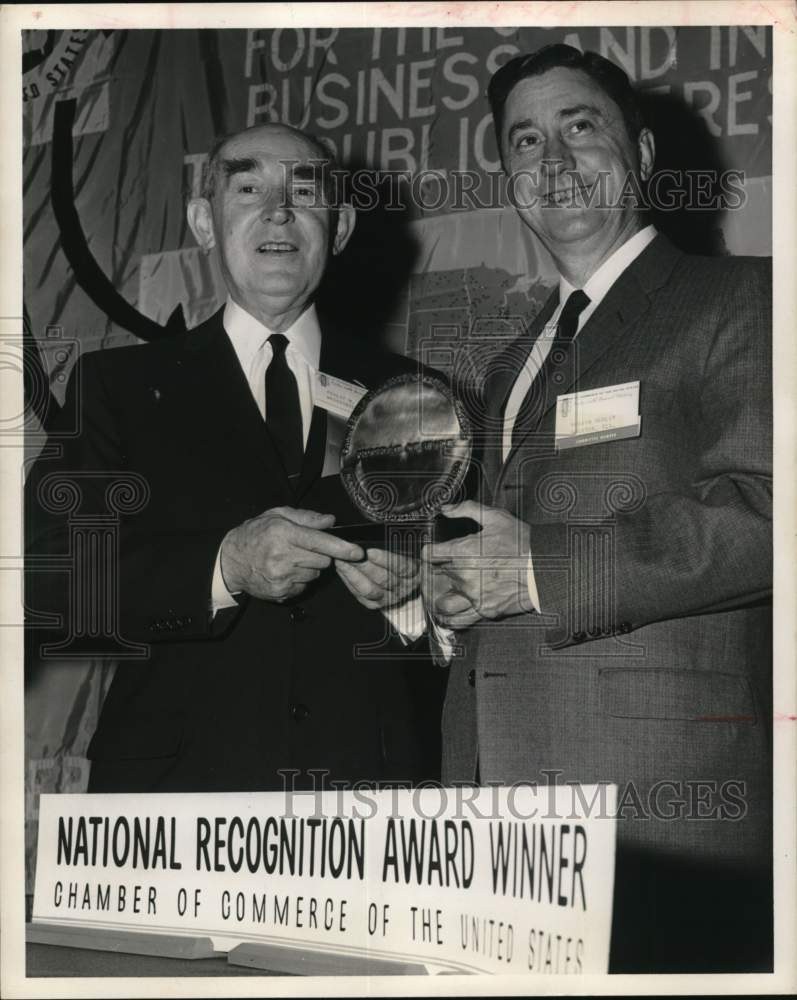 1958 Philip Talbott, Marvin Hurley - Houston Chamber wins award-Historic Images