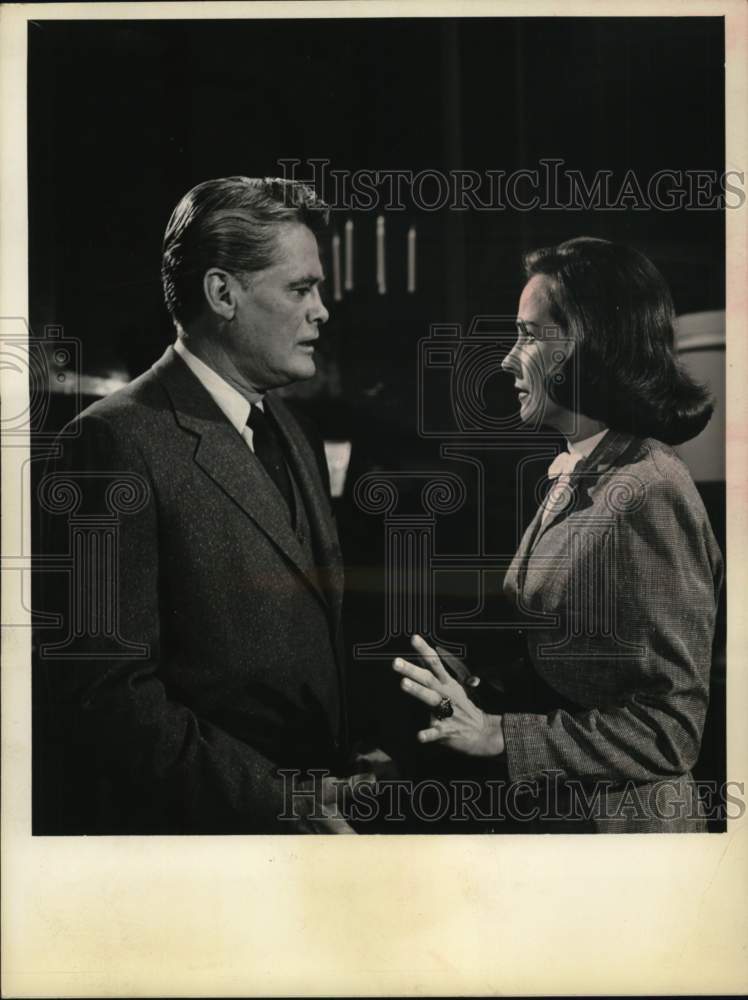 1964 John Larkin and Kim Hunter on "The Alfred Hitchcock Hour"-Historic Images