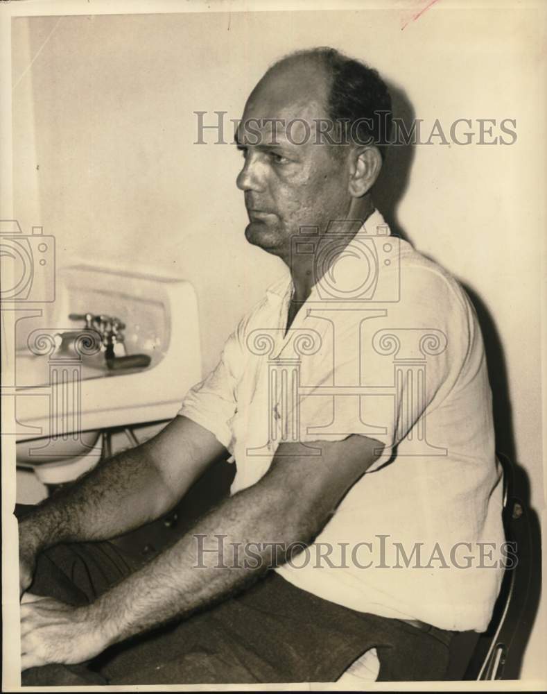 1953 George N Hunter, charged with robbery of Hinke & Pillot, Texas-Historic Images