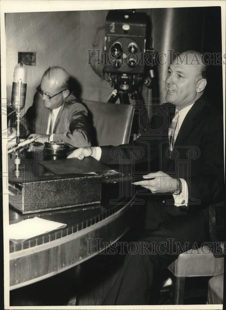 1957 Unidentified men at Houston City Council meeting-Historic Images