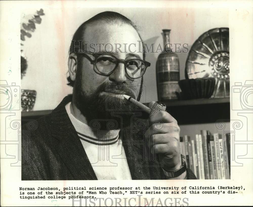 1968 Univ of California professor Norman Jacobson on &quot;Men Who Teach&quot;-Historic Images