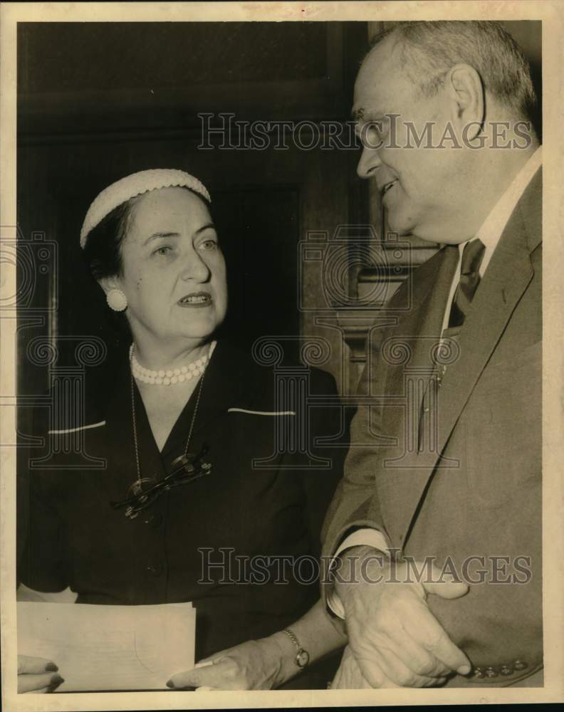 1955 Mrs L R Kier, foreman of Harris County Grand Jury, Texas-Historic Images