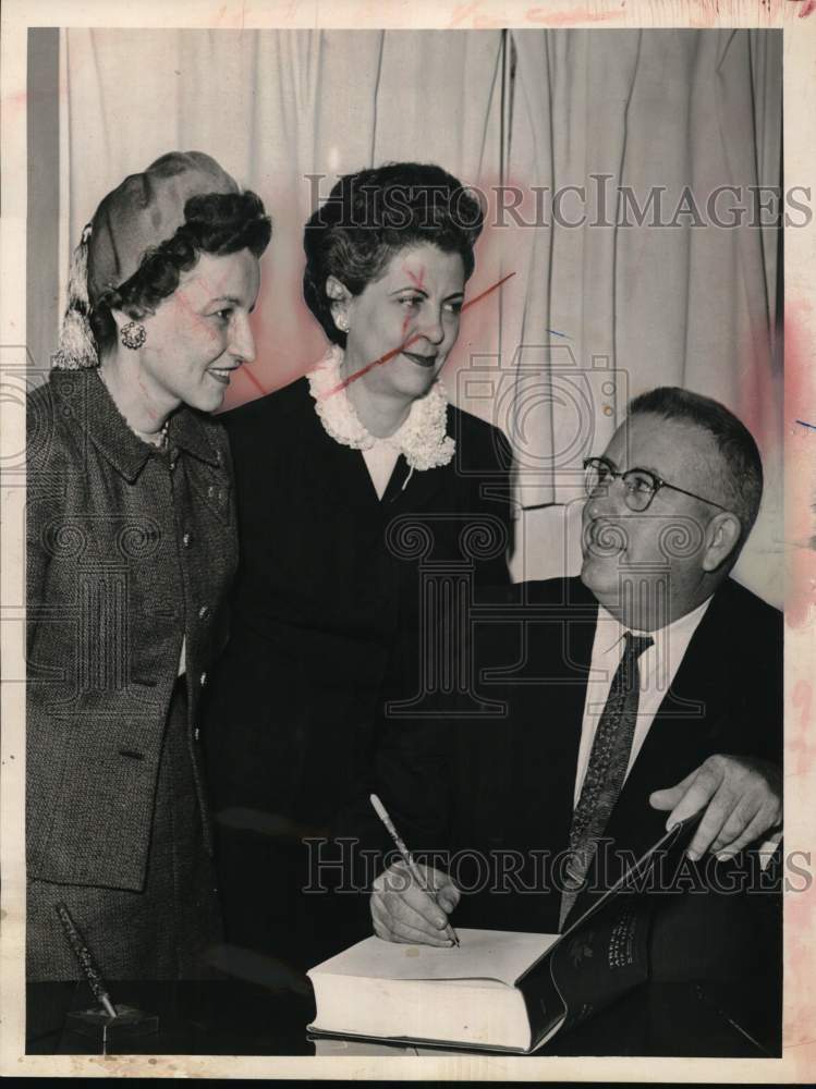 1961 Robert A. Vines with Spring Branch School Service Supervisors-Historic Images