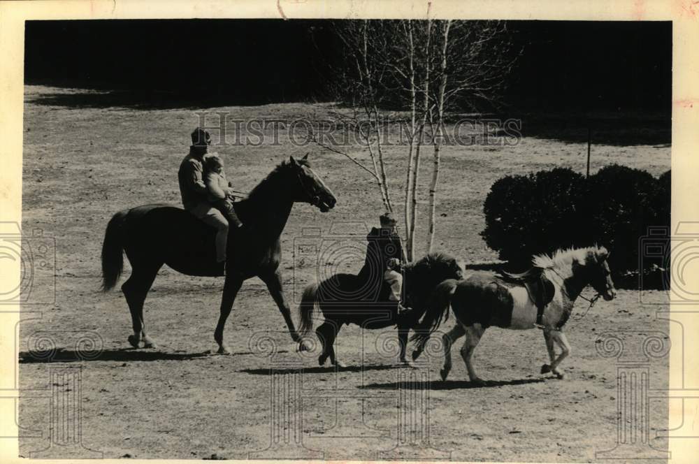 1963 Robert Kennedy Family on Horses in Virginia-Historic Images