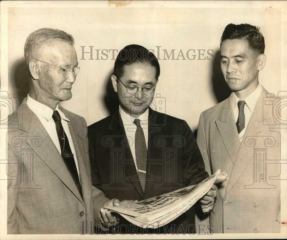 1955 Houston Rice Farmer K. Saibara &amp; Friends-Historic Images