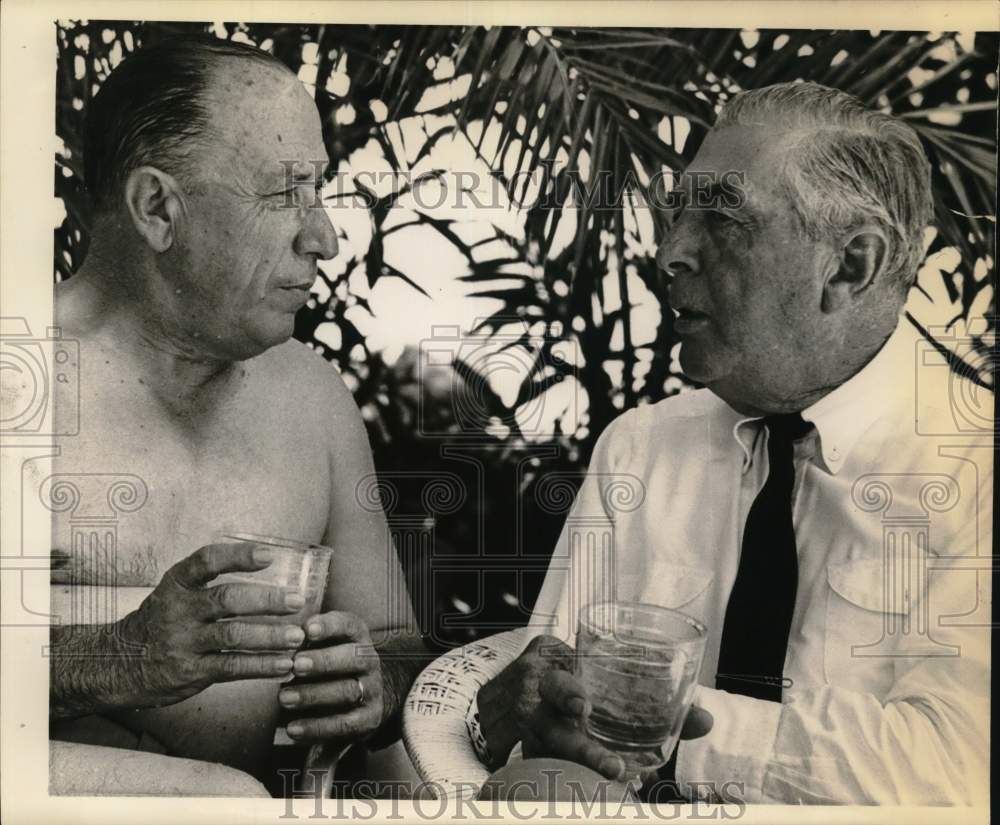 1964 Robert Kleberg, Jr. of King Ranch & Francisco Orlich-Historic Images