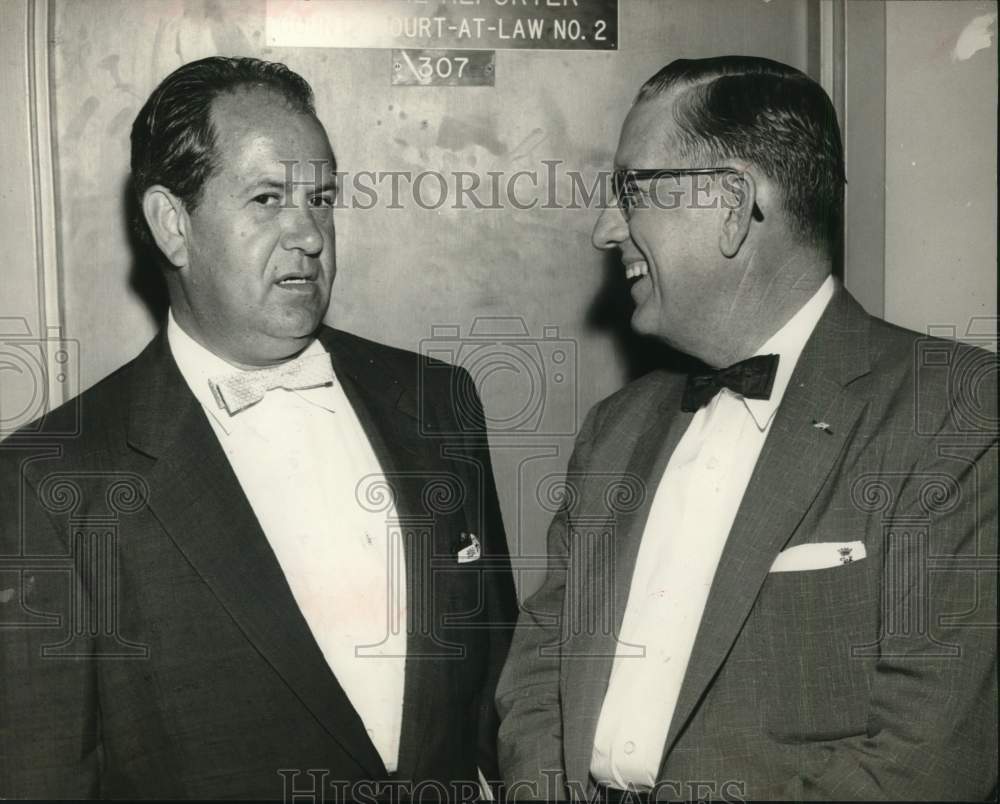1956 Attorney Thomas Lichenstein & M. Wooley by Houston courtroom.-Historic Images