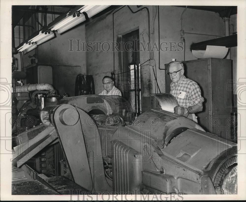 1967 Charles Tursam and Tommy Lawhon casting sterotype plates-Historic Images