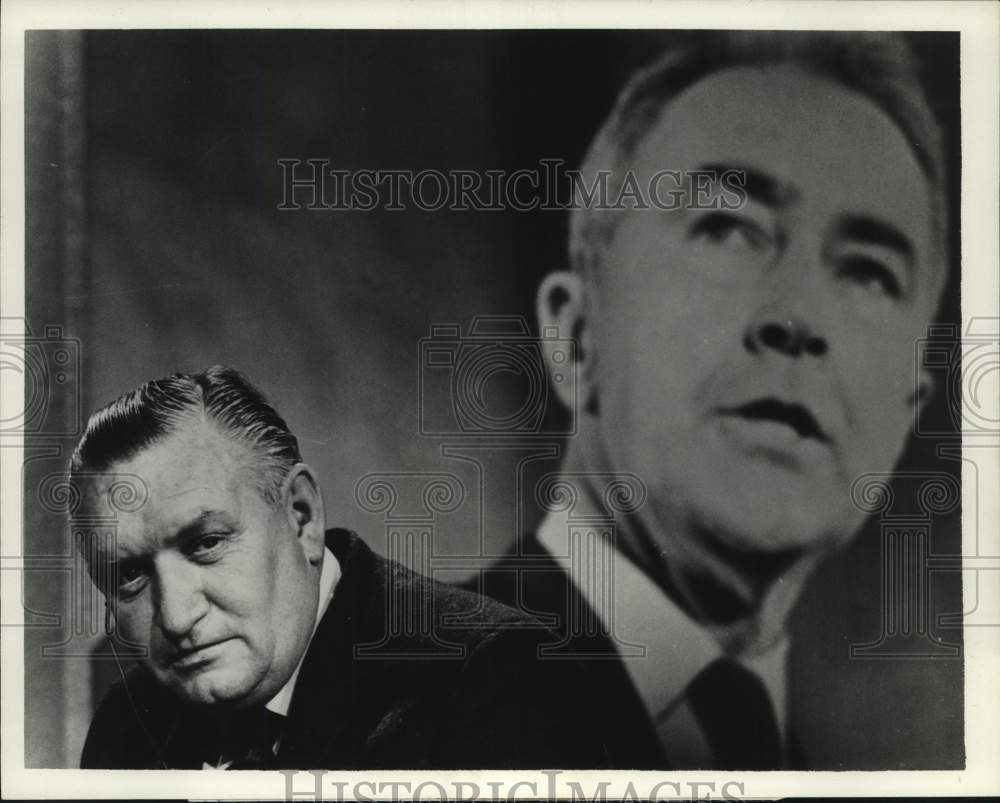 1968 William Lawrence anchors "ABC News Election Coverage," on ABC.-Historic Images