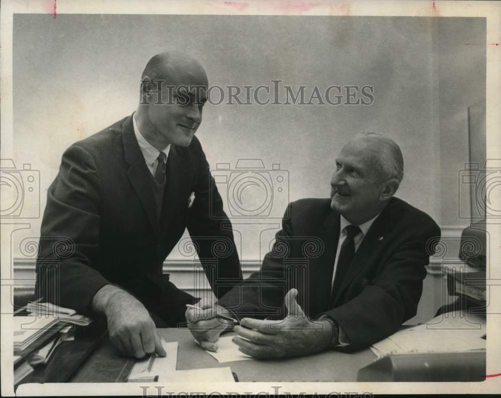 1966 Houston businessmen, Robert Edmiston &amp; Joe Lackey.-Historic Images