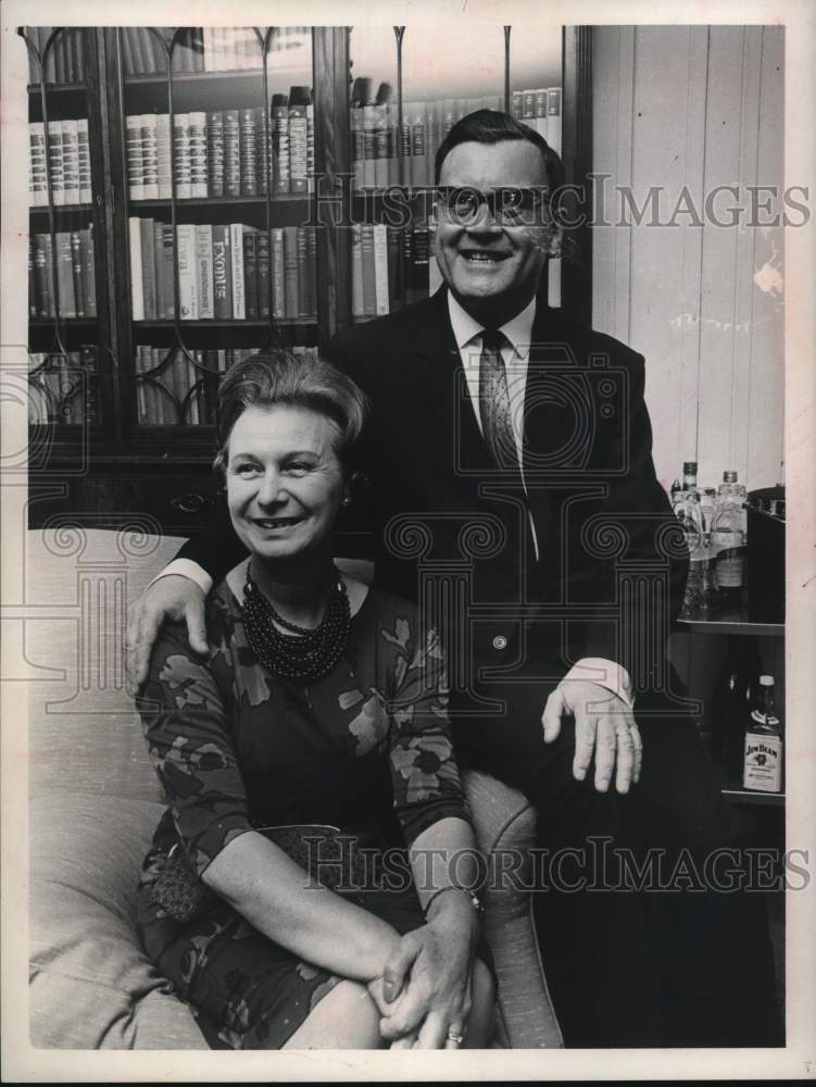 1966 British Consul Andrew Kettles with his wife-Historic Images