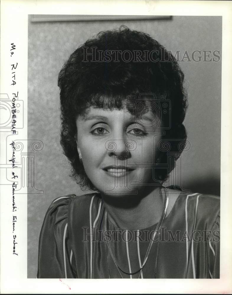 1983 Press Photo Rita Poimbeauf, Principal of Janowski Elementary School.- Historic Images